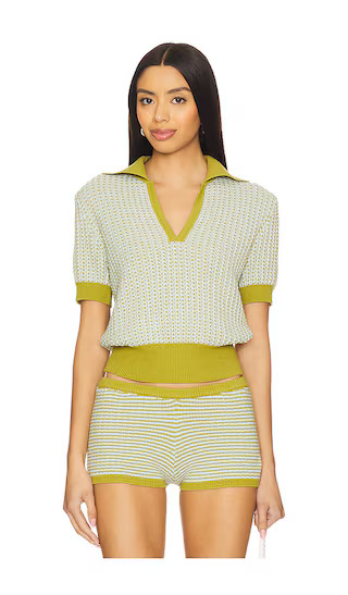 Dixi Polo Top in Sky Chartreuse | Revolve Clothing (Global)