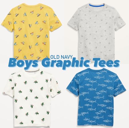 Old Navy Graphic tees for boys are only $6 today 👏👏 so many fun styles I purchased for my boys. 

#LTKfindsunder50 #LTKkids #LTKfamily