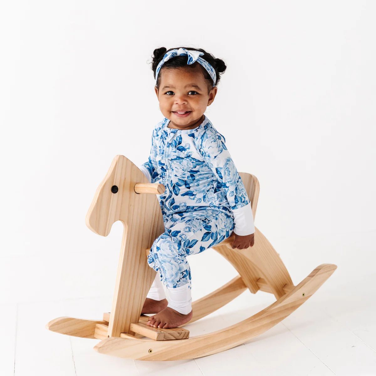 My Something Blue Convertible Ruffle Romper | Bums & Roses