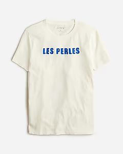 Classic-fit "Les perles" graphic T-shirt | J.Crew US