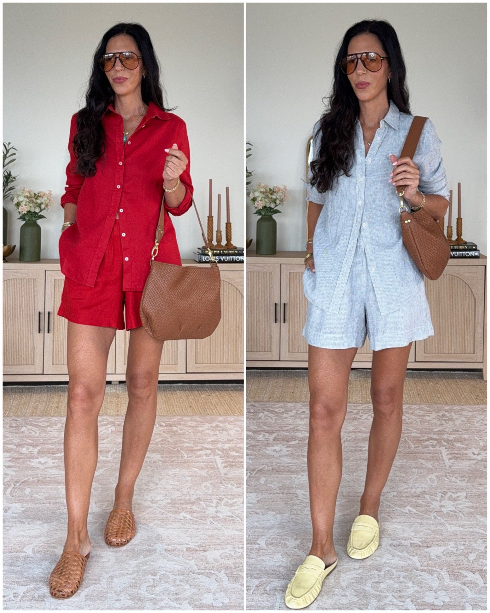 100% European linen sets 🤍
 Lightweight, breathable, and that effortlessly elevated look we all want for spring and summer.
The quality feels so high-end, but the price point is so good… and yes, everything is mix + match which makes it even better.
Wearing a small in the top and shorts - run very tts 

#LTKmomlife #LTKOver40 #LTKU