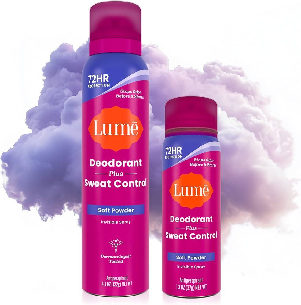 Lume Deodorant Plus Sweat Control - Invisible Spray - Extra Strength Antiperspirant For Underarms... | Amazon (US)