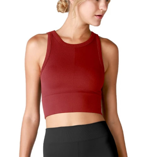 Women's NikiBiki High Neck Chevron Crop Tank Top | Scheels