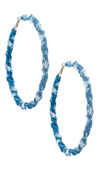 Hoop Earring in Silver | Revolve Clothing (Global)