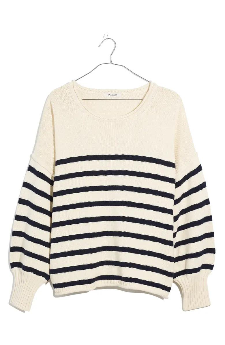 Madewell Conway Stripe Pullover Sweater | Nordstrom | Nordstrom