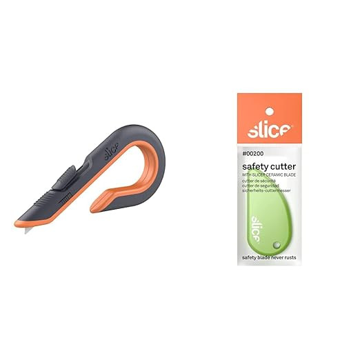 Slice - 10400 Box Cutter, 3 Position Manual Button with Ceramic Blade & Ideal for Outline Trims o... | Amazon (US)