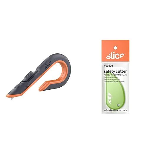 Slice - 10400 Box Cutter, 3 Position Manual Button with Ceramic Blade & Ideal for Outline Trims o... | Amazon (US)