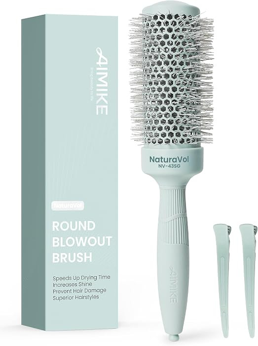 1.7\u201dBarrel, (2.5\u201dw/Bristle), Ideal for Medium to Long Hair, Nano Thermal Ceramic Ionic ... | Amazon (US)