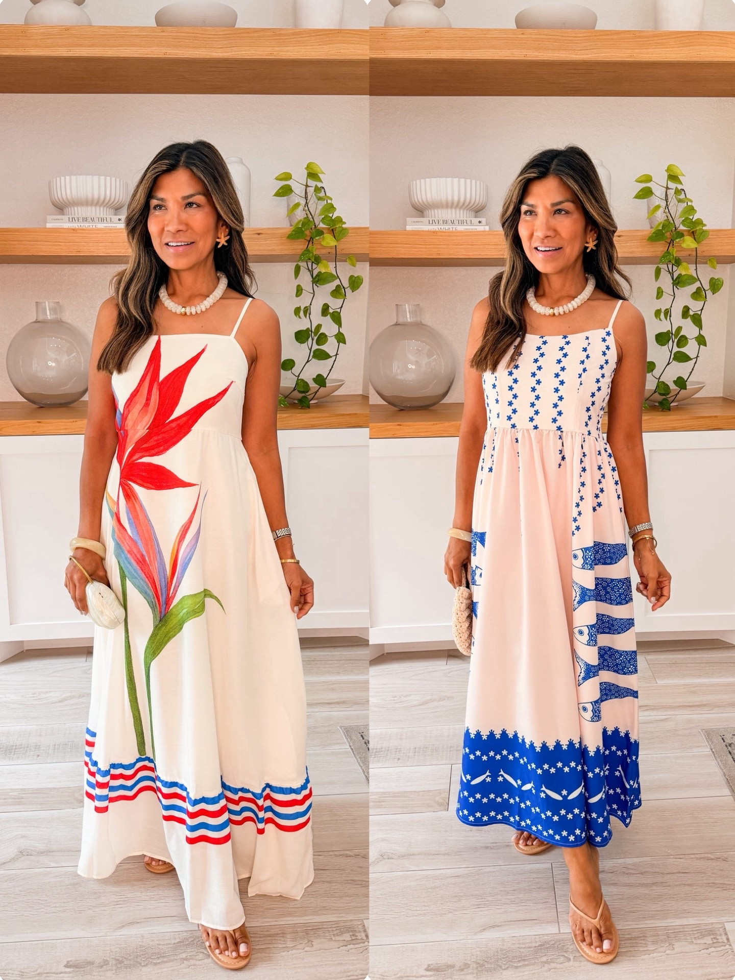 I’m 5’2” 118#ish for reference 
Both dresses in small tts.
Sandals tts.
All Accesories are linked.
Vacation outfits, cruise outfits, beach outfits, Amazon finds, over 50 style, midlife fashion, petite fashion,midlife fashion, affordable fashion, fashion over40 

#LTKSeasonal #LTKOver40 #LTKPetite