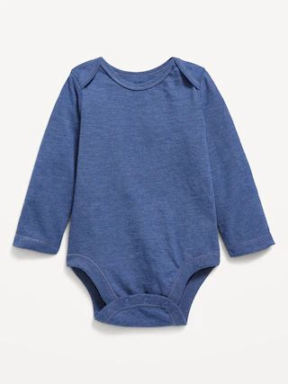 Unisex Slub-Knit Long-Sleeve Bodysuit for Baby | Old Navy (US)