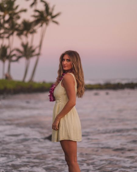 Hawaii vacation outfit. Yellow sundress. Use code 20JOSIE for 20% off princess Polly

#LTKSeasonal #LTKfindsunder50 #LTKtravel
