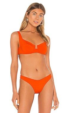 L*SPACE Camellia Underwire Bikini Top in Poppy from Revolve.com | Revolve Clothing (Global)