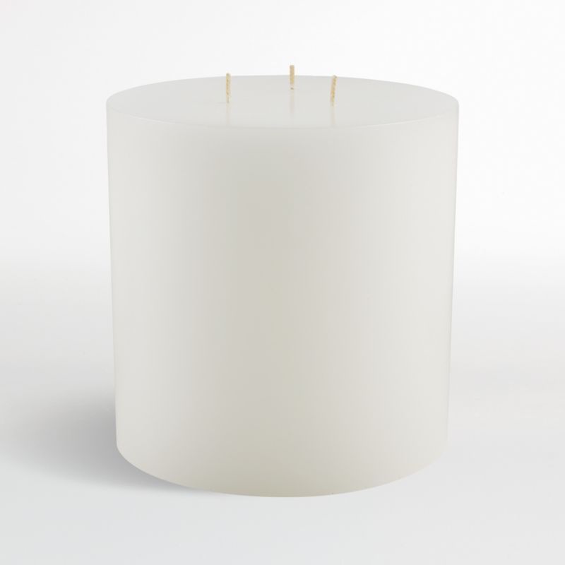 6"x6" White Pillar Candle + Reviews | Crate & Barrel | Crate & Barrel