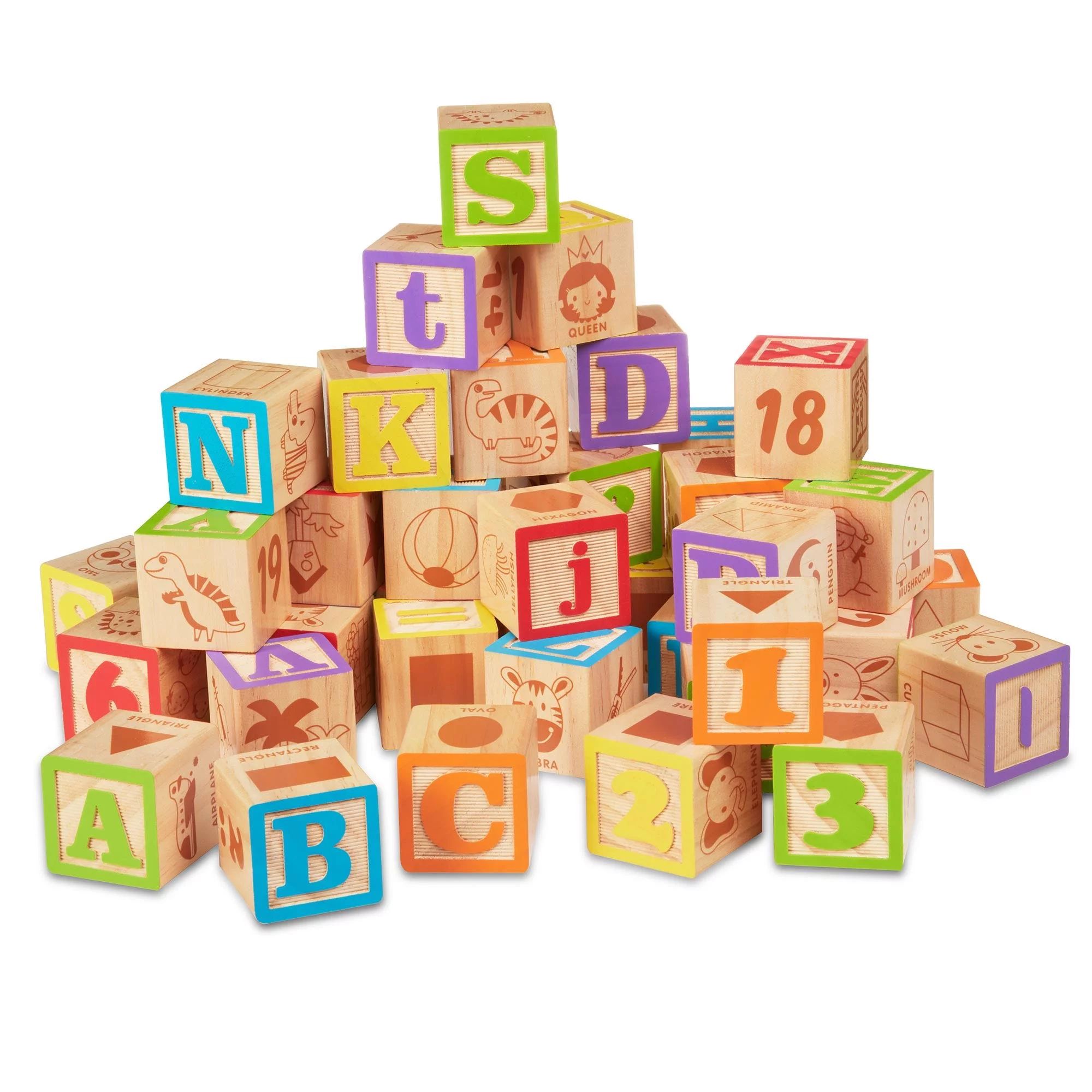 The Spark Create Imagine Wood Alphabet Blocks Set. - Walmart.com | Walmart (US)
