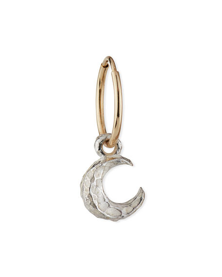 Lee Brevard Tiny Lotus Crescent Earring, Single | Neiman Marcus