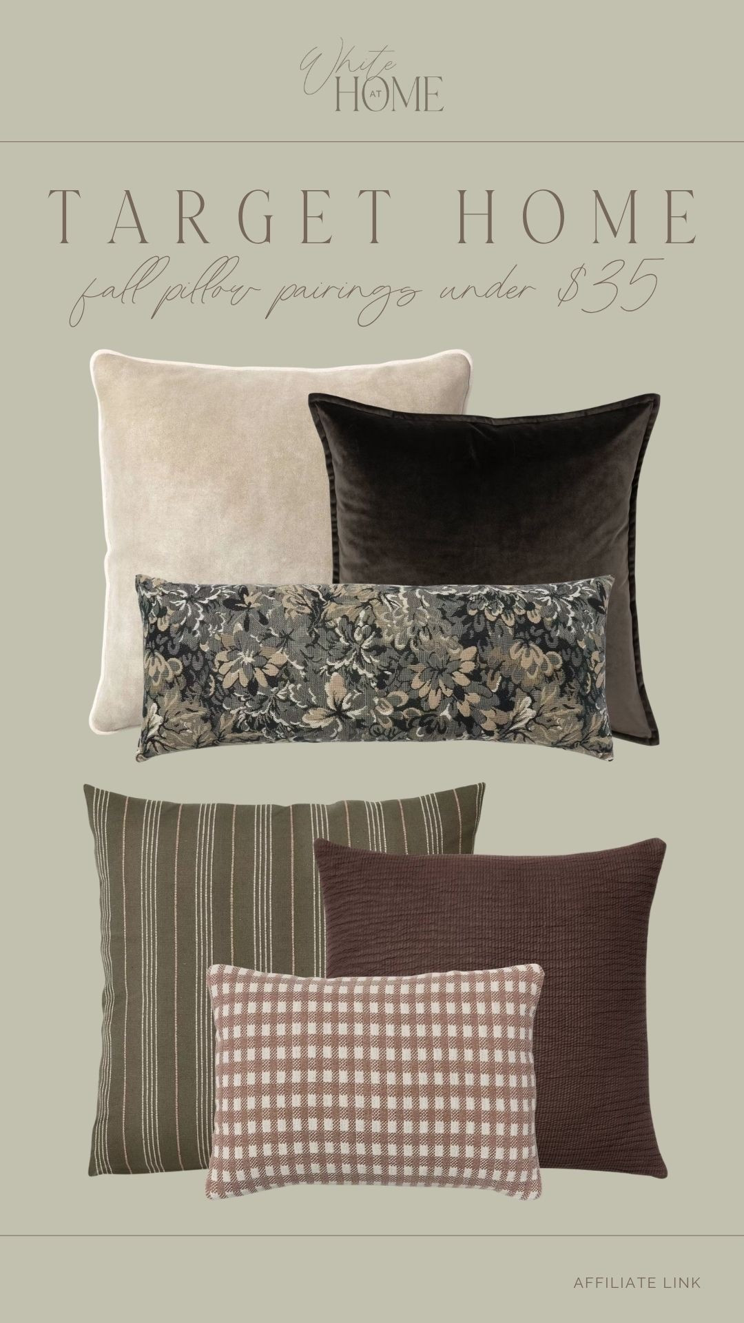 These pillow combinations look designer! Can you believe they’re Target and each one is under $35!! I love the warm earthy tones with the soft textures and pops of pattern. The perfect fall combinations!

#LTKHome