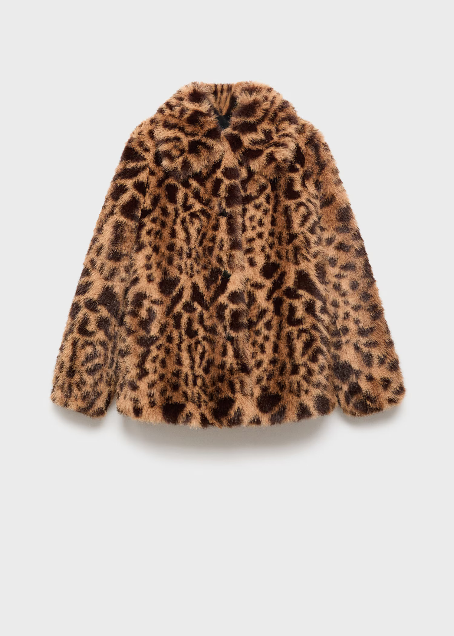 Leopard-print faux-fur coat | Mango (US/MX/AU)