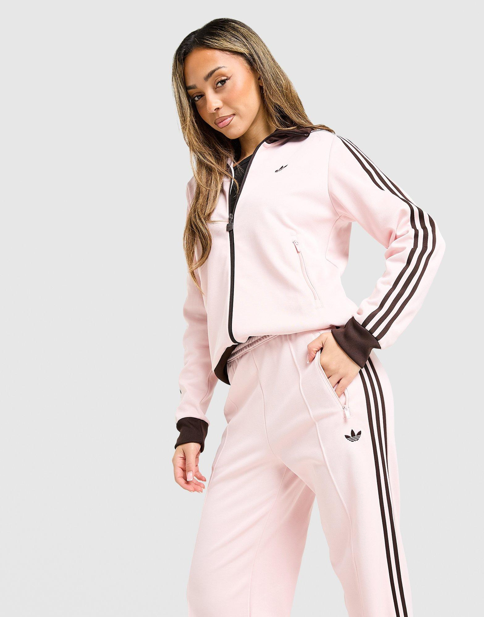 adidas Originals Classic Track Top - Pink - Womens | JD Sports (UK)