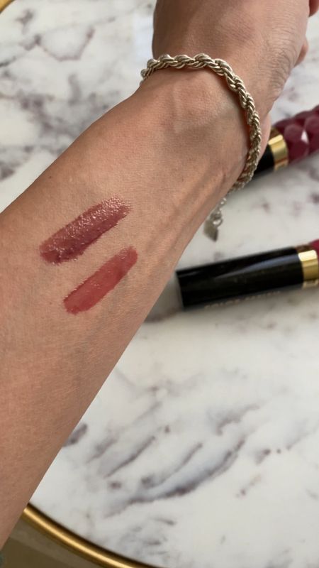 Lip stain that feels like a lip gloss, butter gloss, moisturizing lipstick in one when it goes on. Dries down to a lip stain that feels hydrating and doesn’t dry out my lips. 
Top color is mauve mentality. 
Bottom color is rose rising. 
Great drugstore beauty product. 
Spring makeup  

#LTKbeauty #LTKover40 #LTKfindsunder50