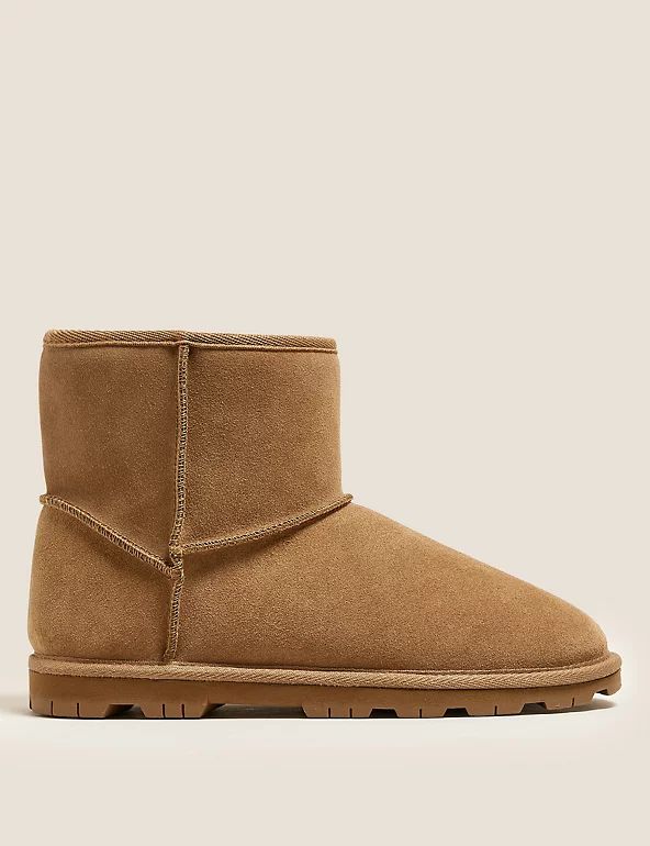 Suede Stain Resistant Faux Fur Lining Boots | Marks & Spencer (UK)