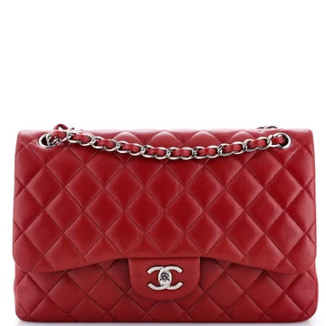 Classic Double Flap Bag Quilted Caviar Jumbo | Rebag