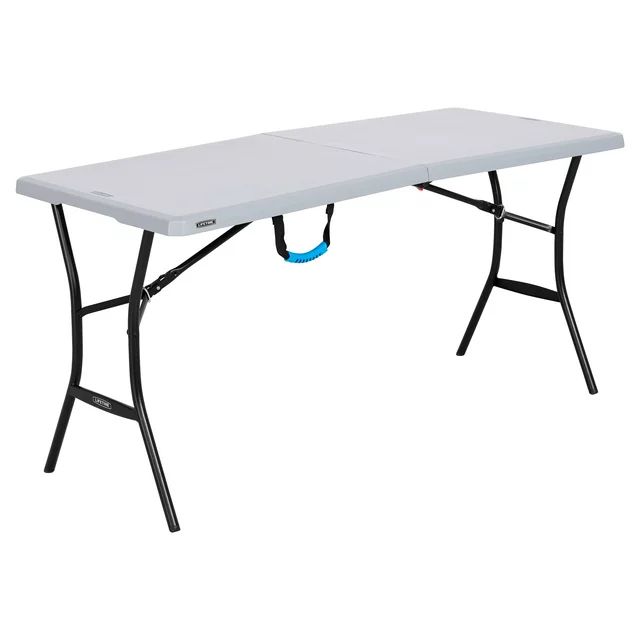Lifetime 5-Foot Fold-in-Half  Table, Gray (80861) | Walmart (US)