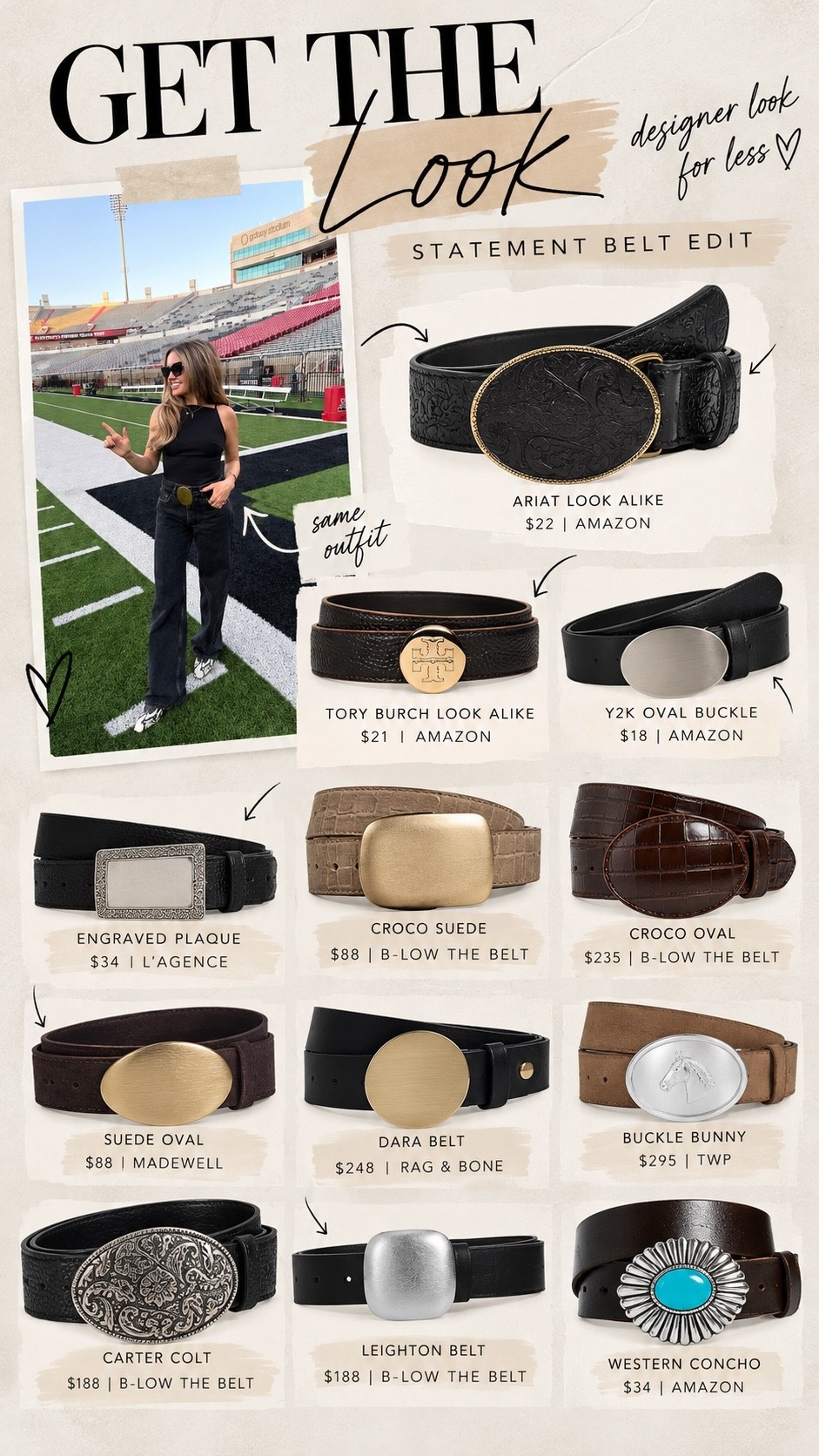 Similar statement belt options to my designer belt! My belt is Celine but sold out everywhere- these all have a similar vibe and are cheaper!