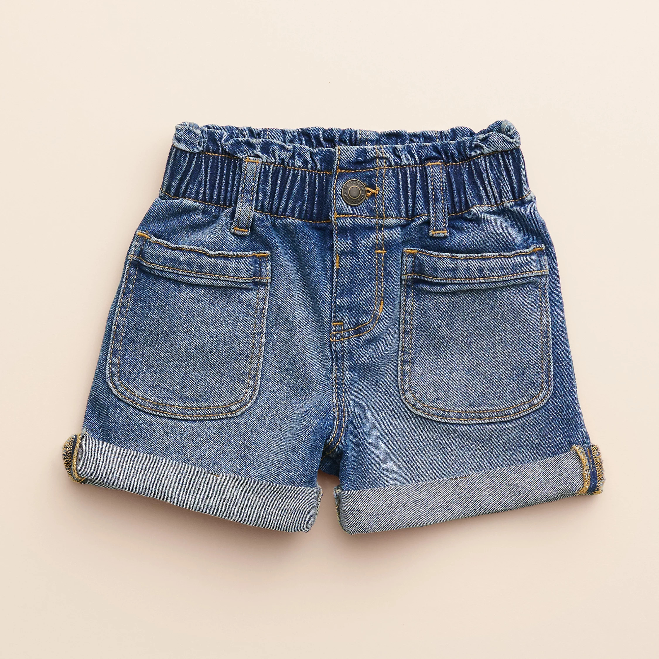 Girls 4-8 Little Co. by Lauren Conrad Paper-Bag Waist Denim Shorts | Kohl's