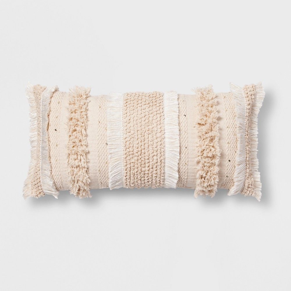Cream (Ivory) Tufted Oversize Lumbar Throw Pillow - Opalhouse | Target