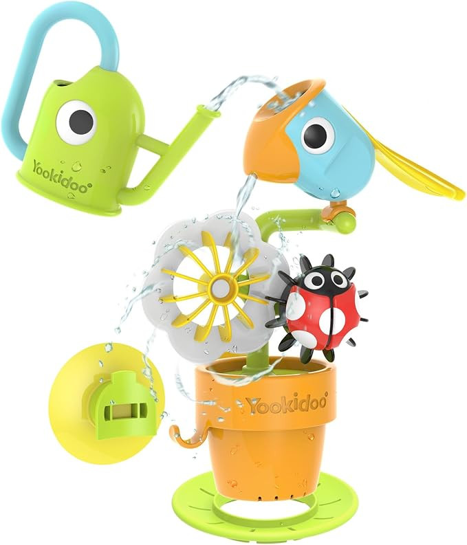 Yookidoo Watering Can Baby Bath Toy (Ages 1-3) Spinning Lady Bug & Tipping Bird Toy With 3 Moving... | Amazon (US)