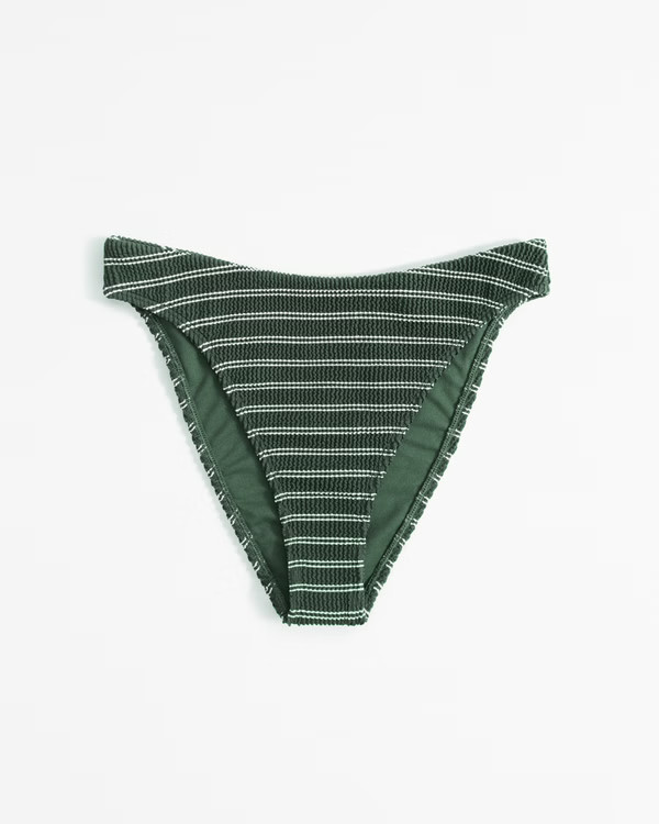 Curve Love Mid-Rise High-Leg Moderate Bottom | Abercrombie & Fitch (US)