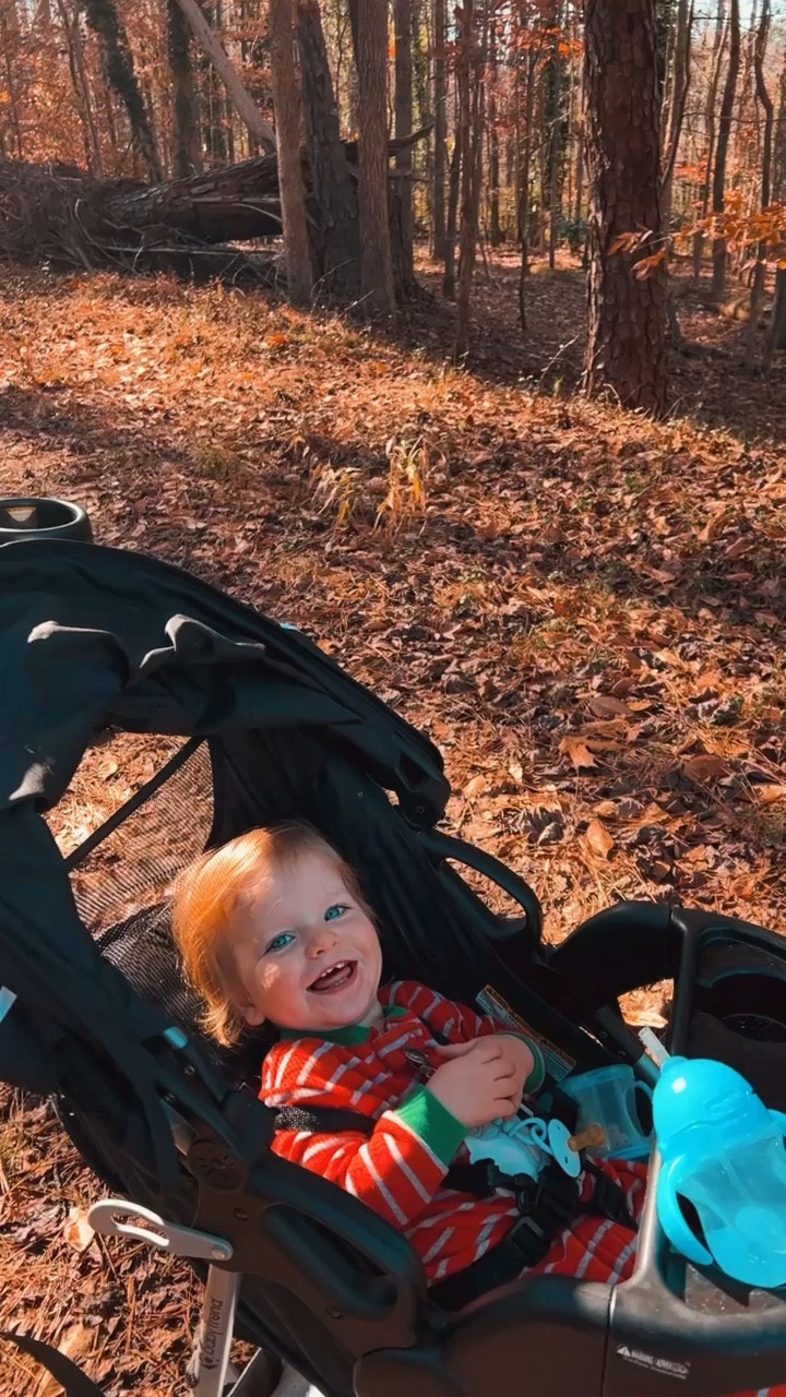 went on a fun little trail run “sleigh ride” 🦌😉 with my baby bestie before his nap - such a beautiful day!! 👼🏼✨🌲🫶🏽

#LTKfamily #LTKfit #LTKHoliday