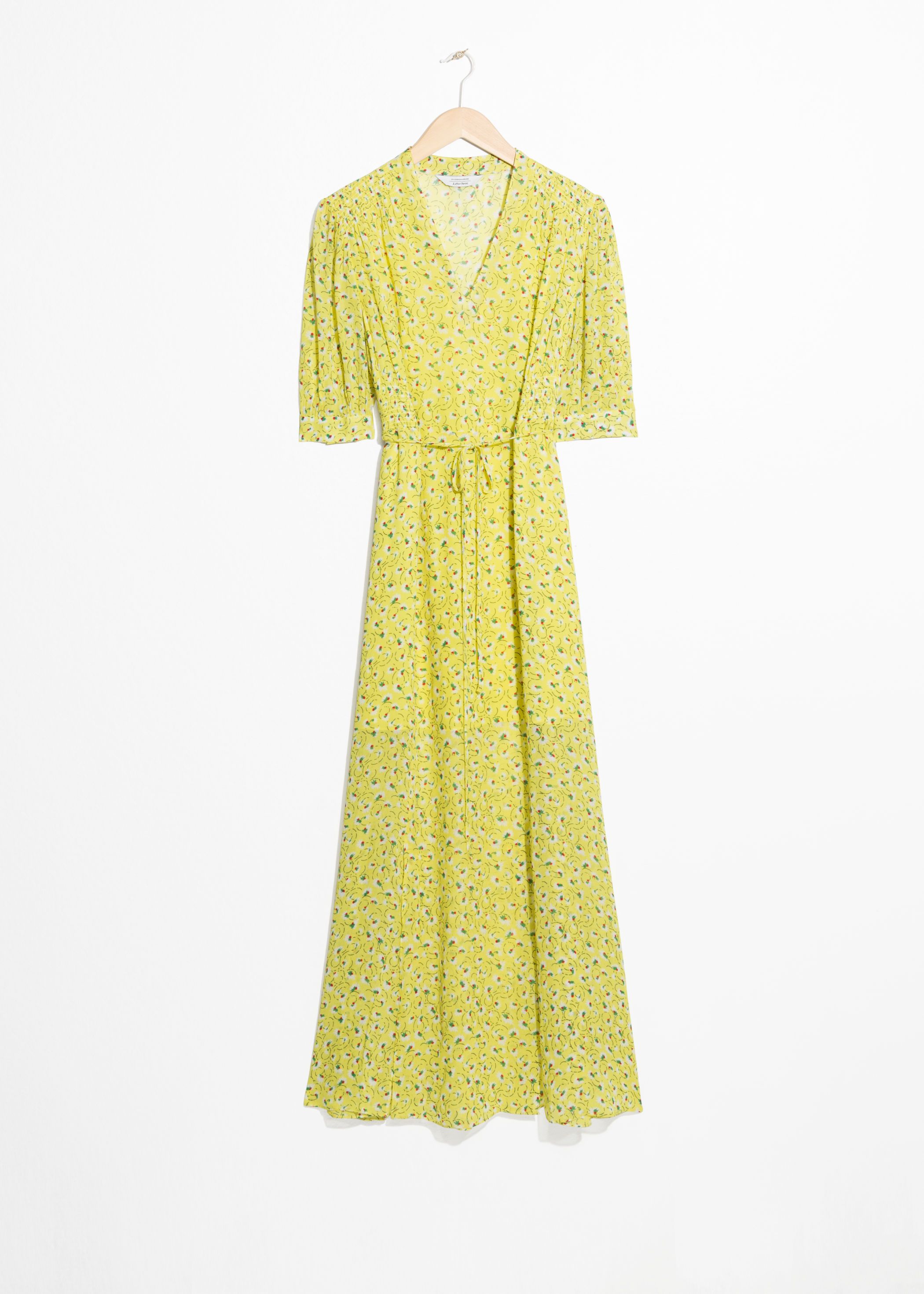 Floral Maxi Wrap Dress - Yellow - Maxi dresses - & Other Stories GB | & Other Stories (EU + UK)