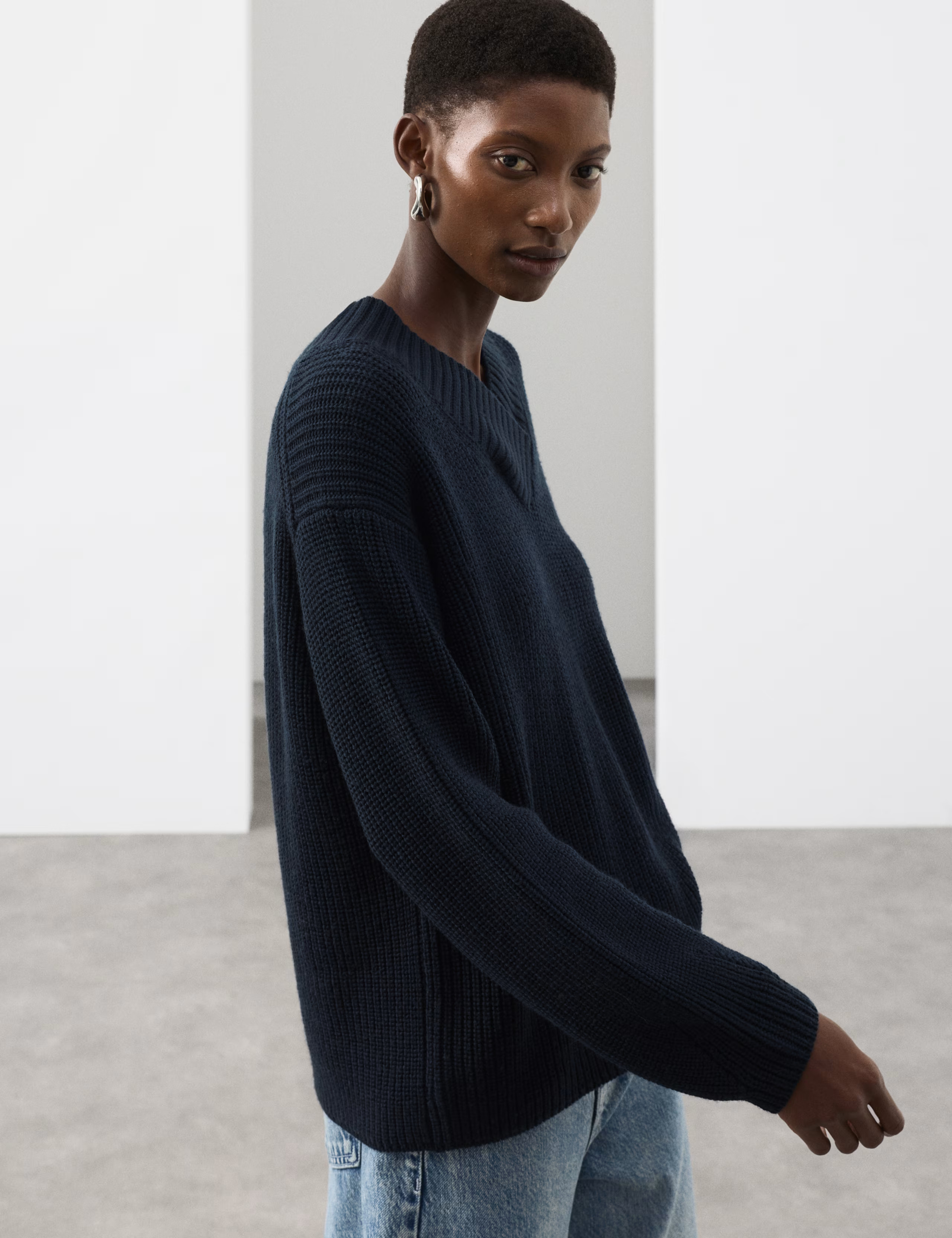 Pure Merino Wool V-Neck Jumper | Marks & Spencer (UK)