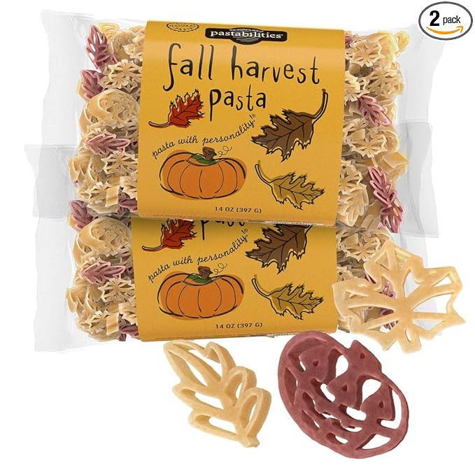 Pastabilities Fun Shaped Pasta for Kids - Fall Festival - Pumpkin and Leaf Holiday Theme, Non-GMO... | Amazon (US)
