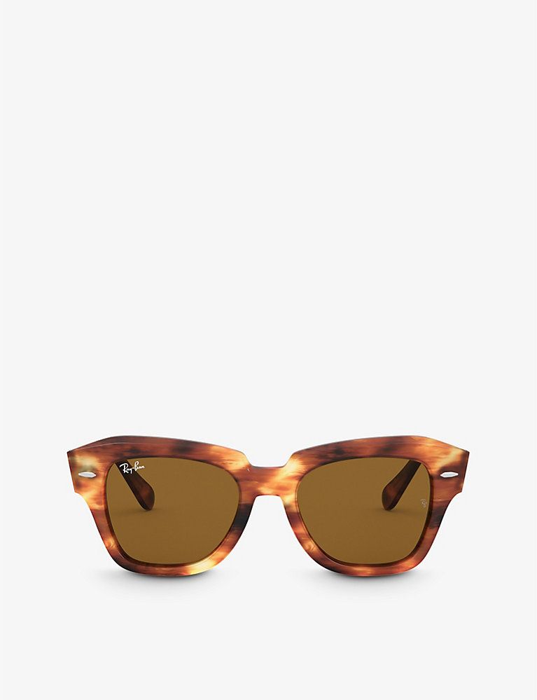 RB2186 rectangular-frame acetate sunglasses | Selfridges