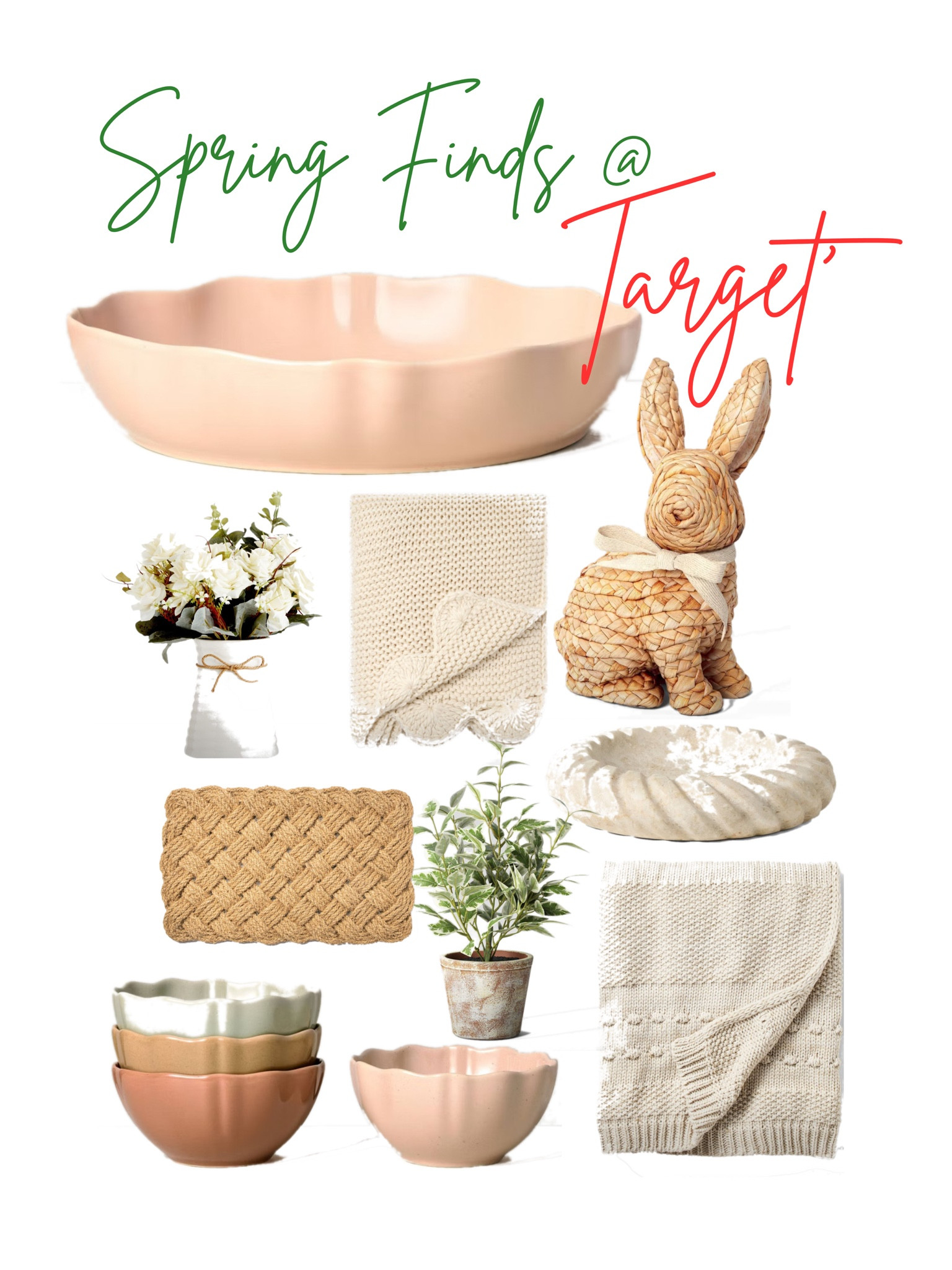 Easy breezy spring decor. Pink and sweet. 

#LTKFindsUnder50 #LTKSeasonal #LTKHome