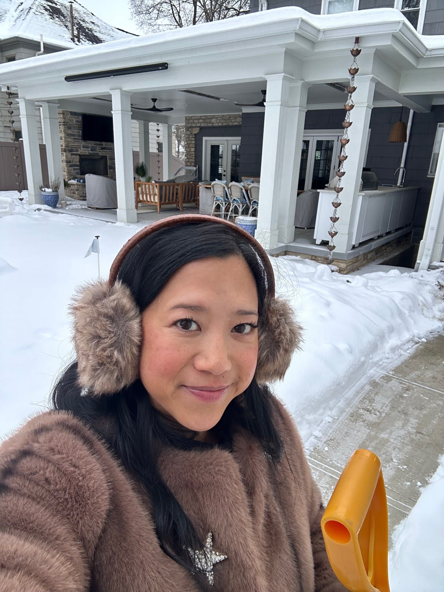 It snowed again!  Fur things. ❄️ 

#LTKootd