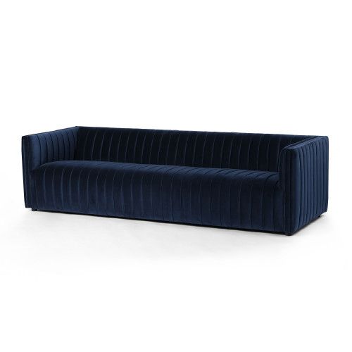 Four Hands Augustine Sofa 97" Sapphire Navy | Gracious Style