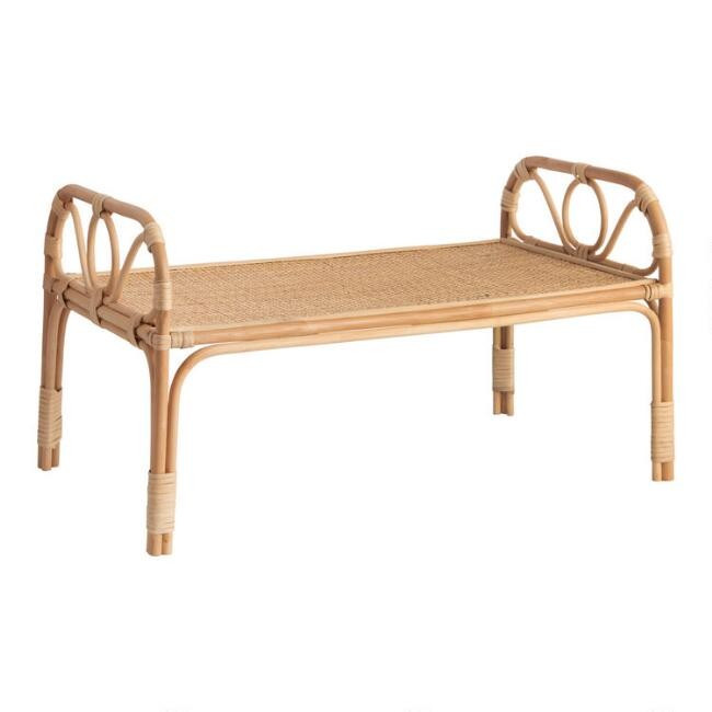 Natural Rattan Bed Serving Tray | World Market