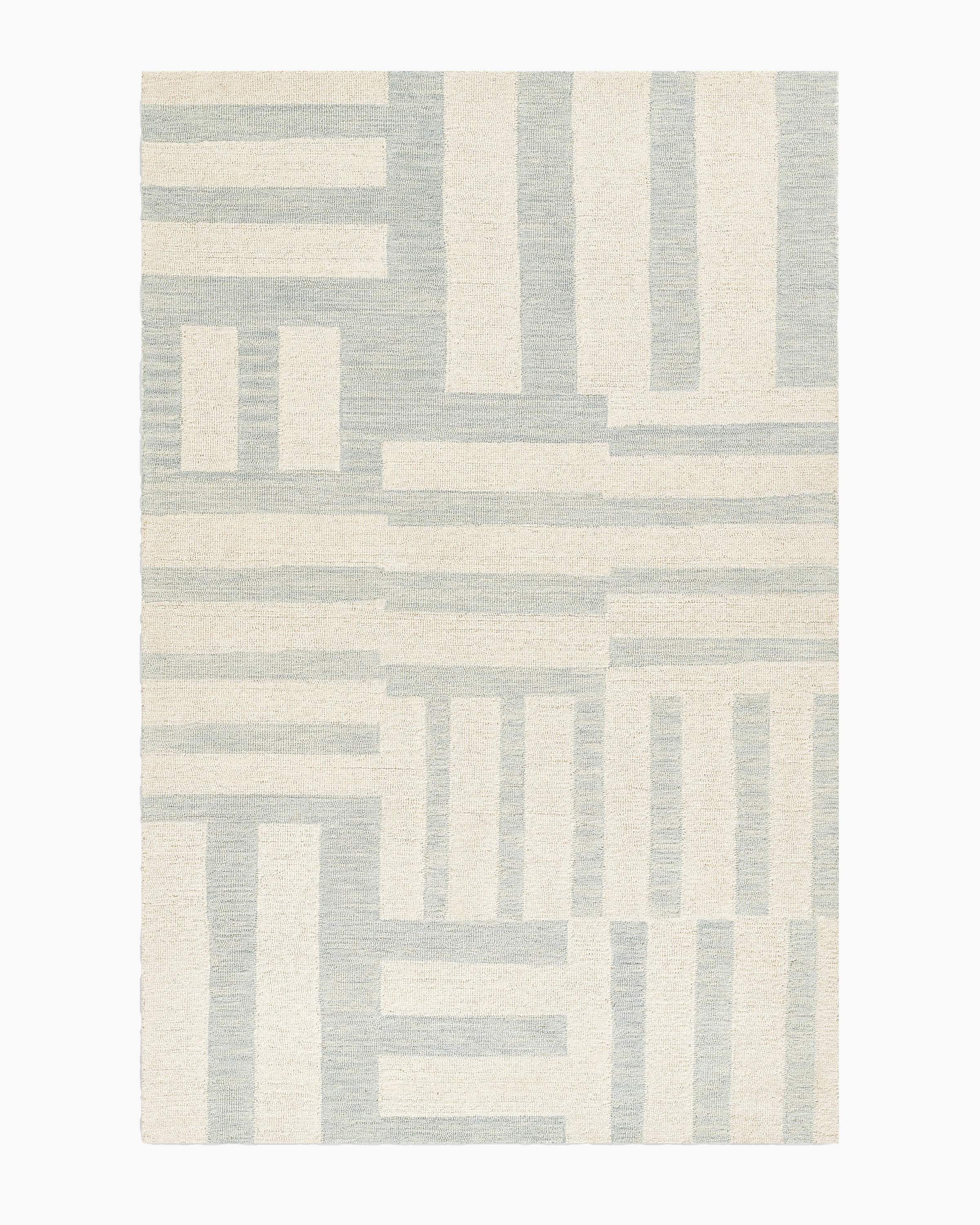 Quince White Label | Jack Hand-Tufted Wool Rug in Blue, Size 3'6"" x 5'6 | Quince