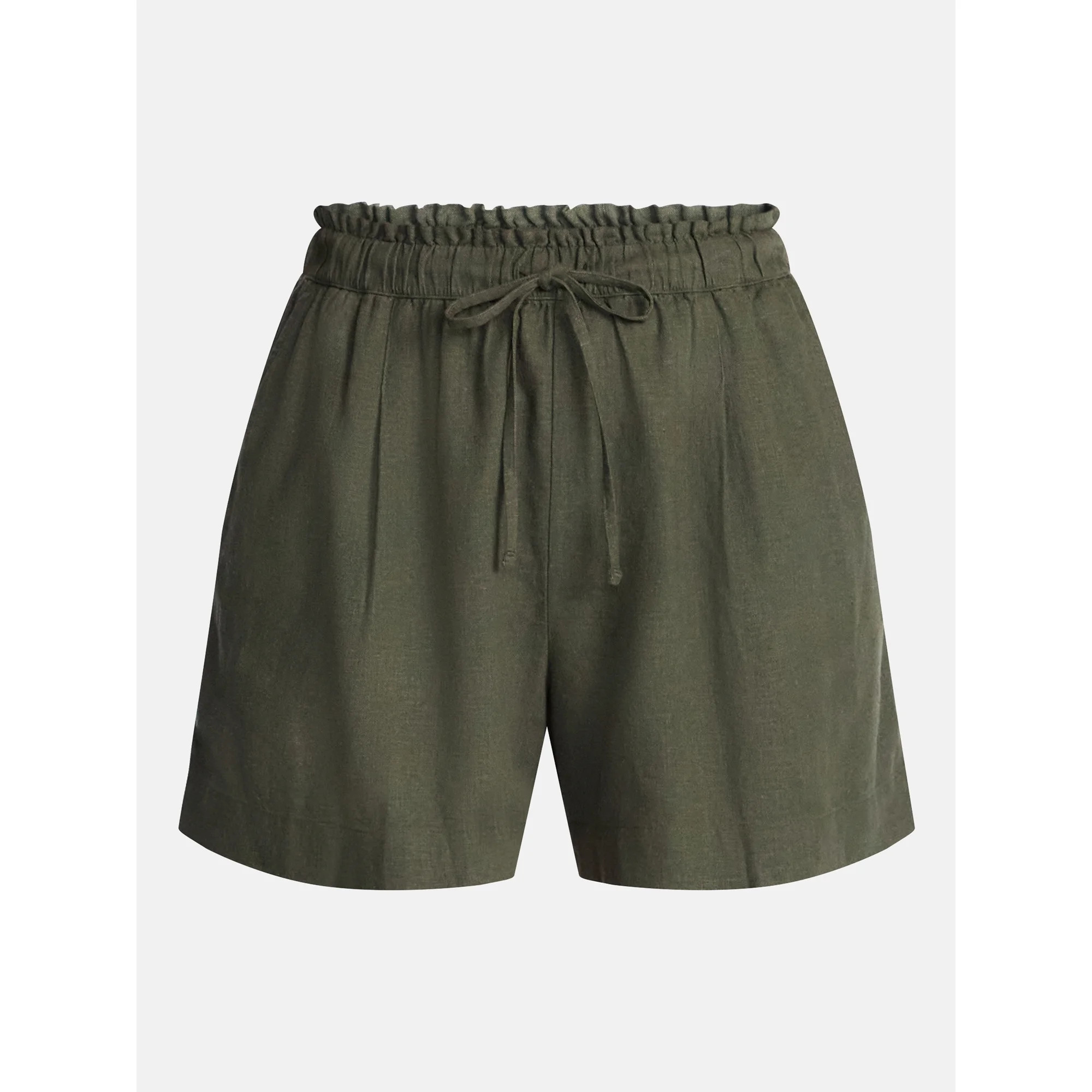 Time and Tru Women's Linen Blend Shorts, Sizes XS-XXXL | Walmart (US)