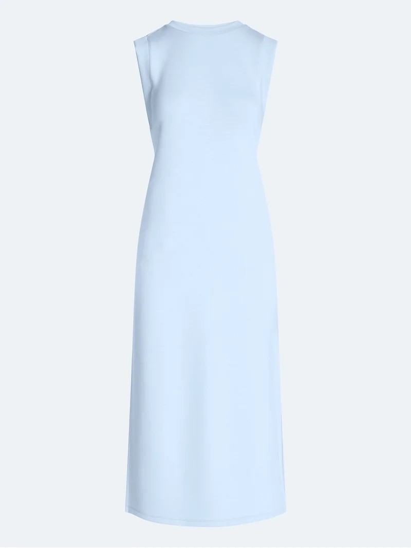 Scoop Women's and Women's Plus Scubaknit Sleeveless Maxi Dress, Sizes XS-4X | Walmart (US)