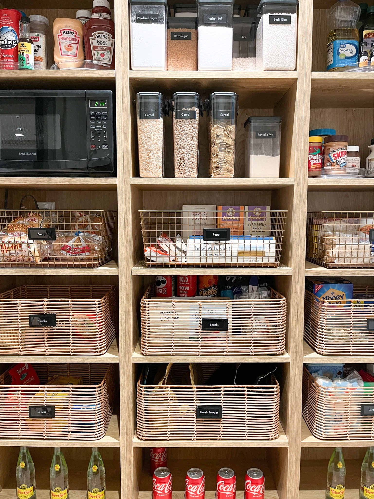 Loving this practical and pretty pantry we organized✨ We used a combo of neat method and container store items!

#LTKhome #LTKfindsunder50 #LTKover40