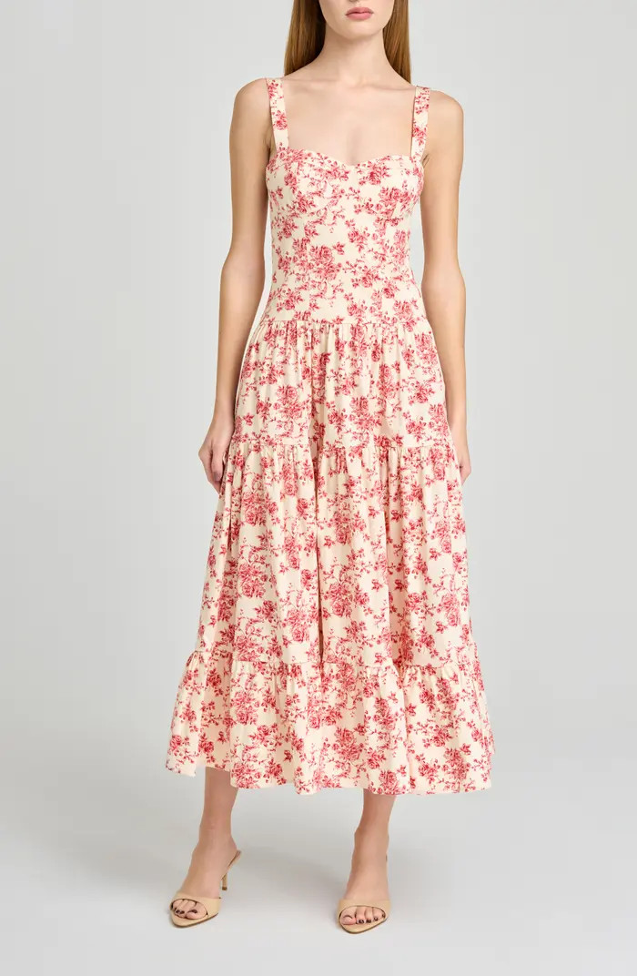 Melinda Floral Print Sleeveless Maxi Dress | Nordstrom