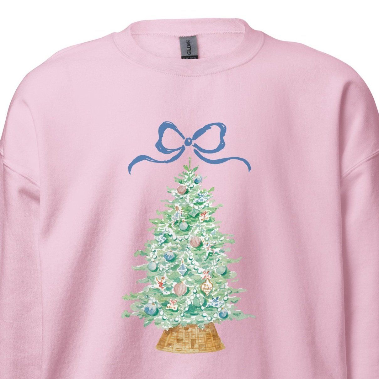 PRE-ORDER Pastel Christmas Tree Sweatshirt (Multiple Colors Available) — Simply Jessica Marie | Simply Jessica Marie