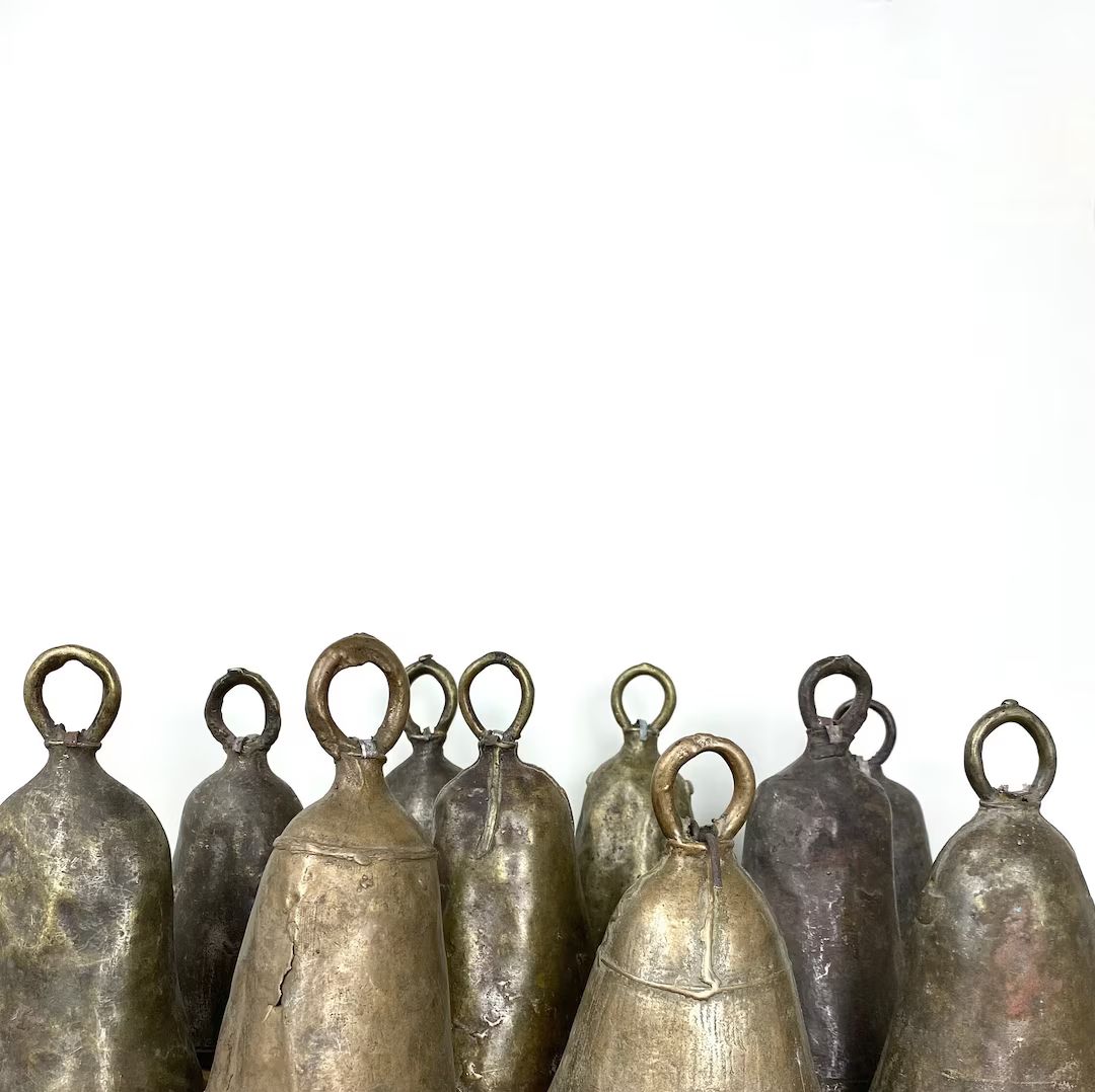 Large Antique African Cow Bells | Vintage Bells | Primitive Decor | Wabi Sabi | Etsy (US)