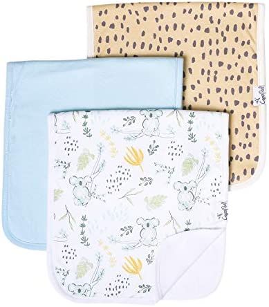 Baby Burp Cloth Large 21''x10'' Size Premium Absorbent Triple Layer 3-Pack Gift Set “Aussie” ... | Amazon (US)