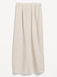 High-Waisted Linen-Blend Maxi Skirt | Old Navy (US)