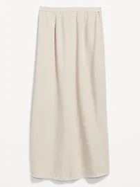 High-Waisted Linen-Blend Maxi Skirt | Old Navy (US)